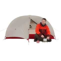MSR HUBBA NX Einpersonenzelt LIGHT GRAY/RED -Outdoorartikel 5637334804 g hubba nx msr 24