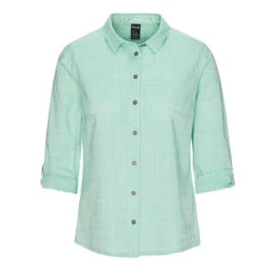 Jack Wolfskin EMERALD LAKE SHIRT W Damen Outdoor Bluse LIGHT JADE -Outdoorartikel 5637718883 c emerald lake shirt w jack wolfskin 24