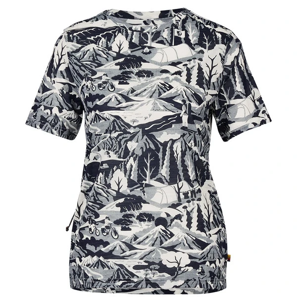 FJÄLLRÄVEN Fjällräven S/F WOOL CALISWE T-SHIRT W Damen Funktionsshirt NAVY-EGGSHELL 3 FJÄLLRÄVEN Fjällräven S/F WOOL CALISWE T-SHIRT W Damen Funktionsshirt NAVY-EGGSHELL