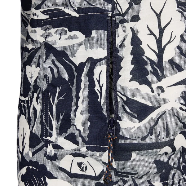 FJÄLLRÄVEN Fjällräven S/F WOOL CALISWE T-SHIRT W Damen Funktionsshirt NAVY-EGGSHELL 5 FJÄLLRÄVEN Fjällräven S/F WOOL CALISWE T-SHIRT W Damen Funktionsshirt NAVY-EGGSHELL – Bild 3