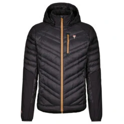 Grüezi Bag LIGHTFUL DOWNWOOL JACKET M Herren Daunenjacke BLACK - MUSTARD