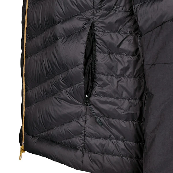 Grüezi Bag LIGHTFUL DOWNWOOL JACKET M Herren Daunenjacke BLACK - MUSTARD 5 Grüezi Bag LIGHTFUL DOWNWOOL JACKET M Herren Daunenjacke BLACK - MUSTARD – Bild 3