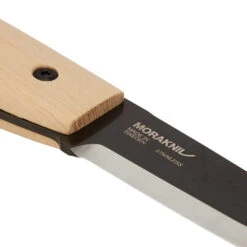 Morakniv WIT BLACKBLADE ASH WOOD Feststehendes Messer BLACK / NATURAL -Outdoorartikel 5638076657 c wit blackblade ash wood morakniv 24