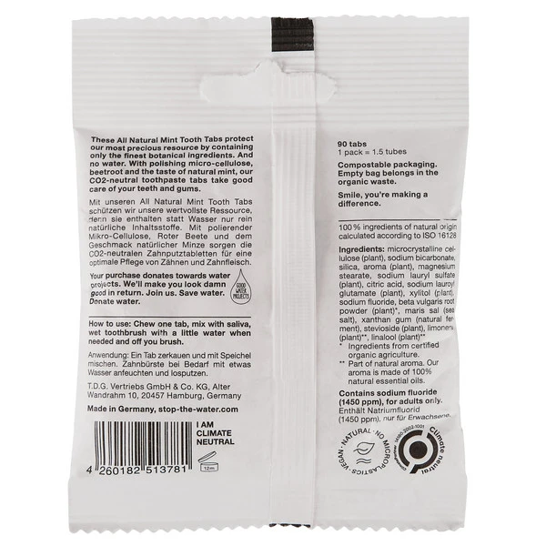 STOP THE WATER WHILE USING ME! WATERLESS TOOTH TABS, 90 PCS Zahnpflege WHITE – Bild 2